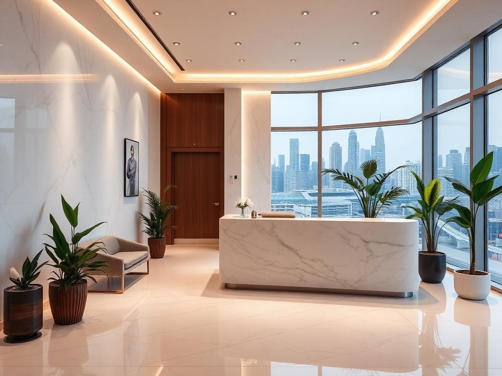 Modern medical spa interior