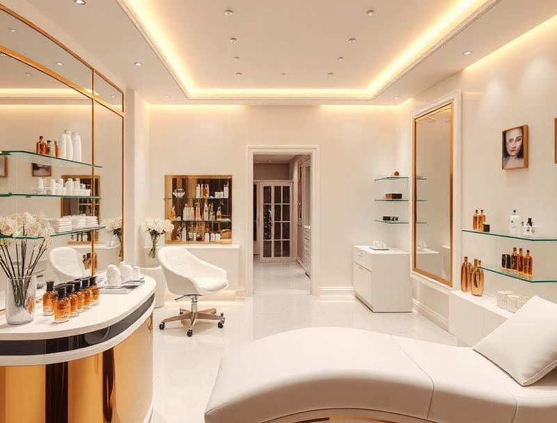 Luxury medical spa treatment room