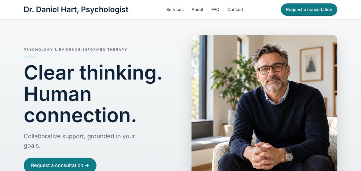 Clarity professional business website design