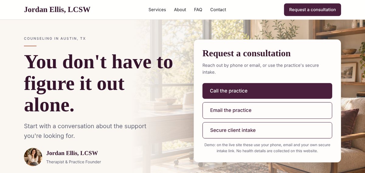 Haven professional business website design